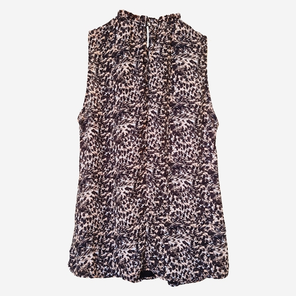 Size- L, H&M sleeveless Blouse animal print - Picture 3 of 7